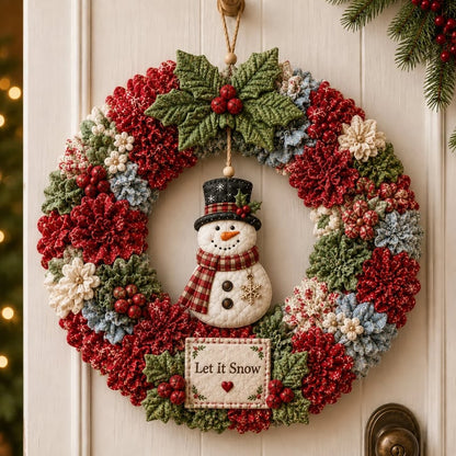 🎄 DIY-julekrans-håndværkssæt med 3D-tekstur | Afslappende og stemningsfuldt til døren