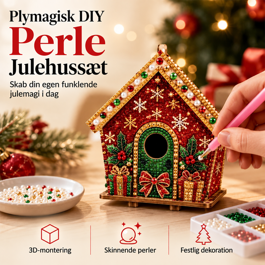 🎄3D-juleperlemaleri – gør-det-selv | Glitrende 3D-perler | Vælg selv dine 3 yndlingsdesign