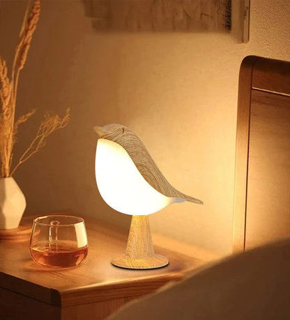 ZenGlow™ – Elegant Fugle-Inspireret Natbordslampe Lys