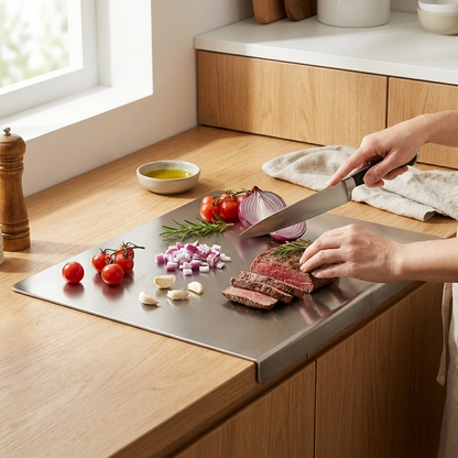 STALVIX™ – Multifunktionelt bord i rustfrit stål til madlavning og bagning