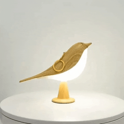 ZenGlow™ – Elegant Fugle-Inspireret Natbordslampe Lys