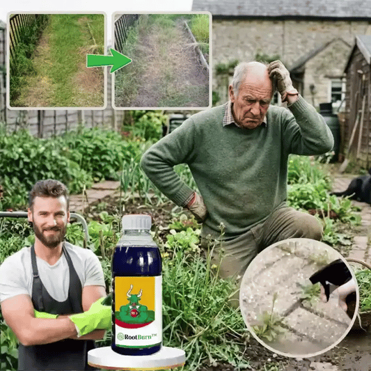 Megatilbud | RootBurn™ Ukrudtsmiddel | Fjern genstridigt ukrudt – synlige resultater på bare 24 timer!