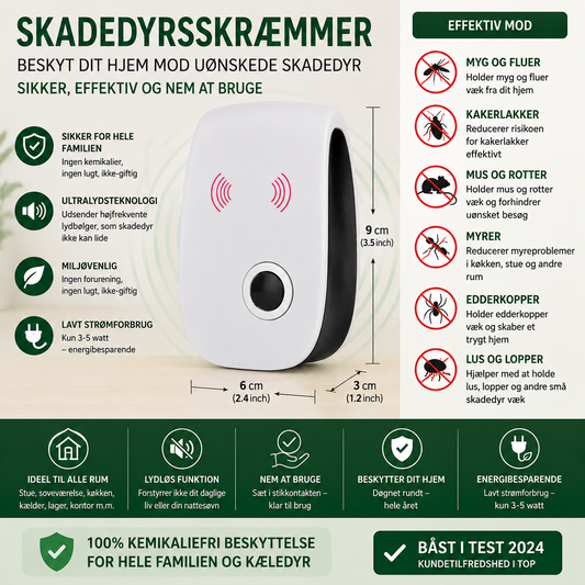 Skadedyrsskræmmer | Beskyt dit hjem mod skadedyr
