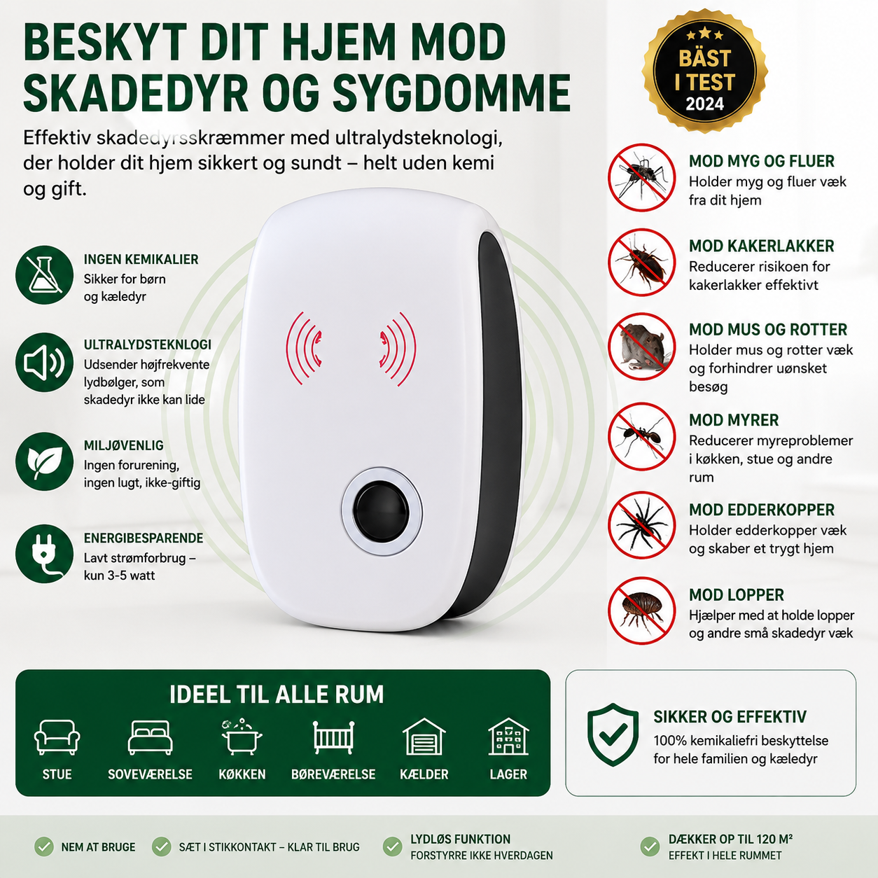 Skadedyrsskræmmer | Beskyt dit hjem mod skadedyr