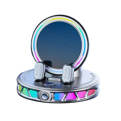 🌈 50 % rabat! 🚗 360° roterbar bilholder med trådløs opladning og RGB-stemningsbelysning