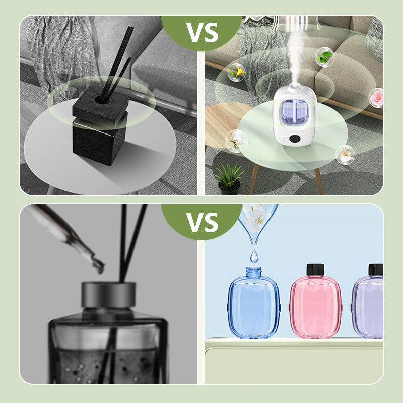🎶Automatisk aromaterapidiffusor 🌿✨ | Ultralydsforstøvning · Tidsstyret forstøvning · Smart skærm · Kan monteres på væg eller bord
