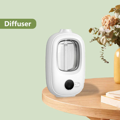 🎶Automatisk aromaterapidiffusor 🌿✨ | Ultralydsforstøvning · Tidsstyret forstøvning · Smart skærm · Kan monteres på væg eller bord