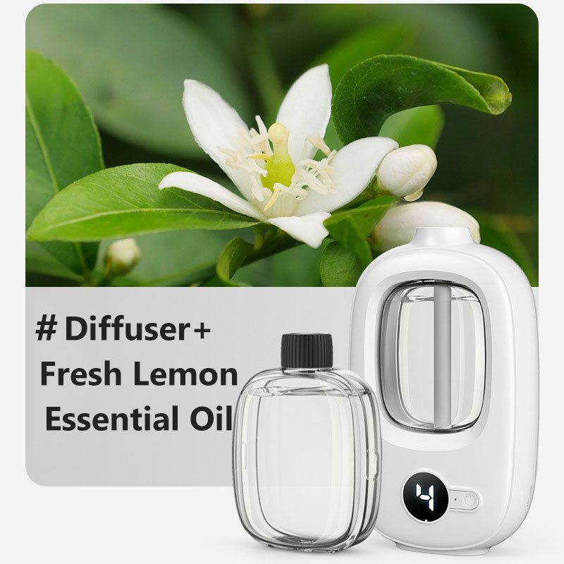 🎶Automatisk aromaterapidiffusor 🌿✨ | Ultralydsforstøvning · Tidsstyret forstøvning · Smart skærm · Kan monteres på væg eller bord