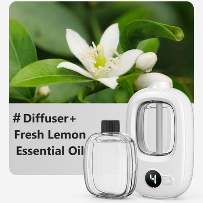 🎶Automatisk aromaterapidiffusor 🌿✨ | Ultralydsforstøvning · Tidsstyret forstøvning · Smart skærm · Kan monteres på væg eller bord