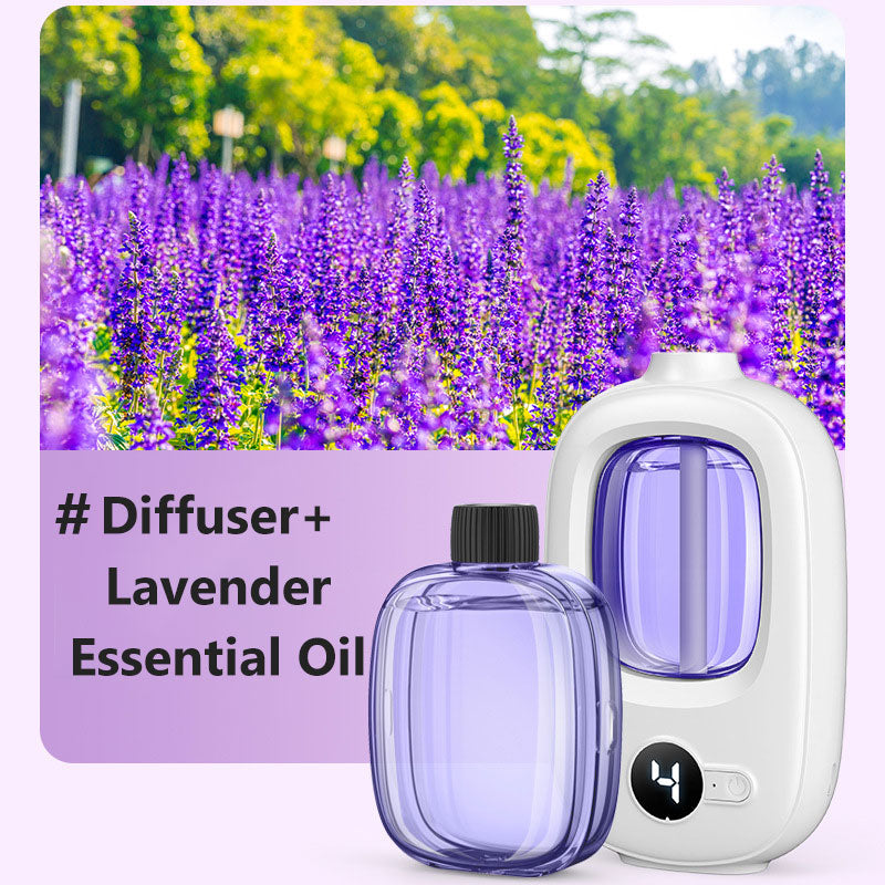 🎶Automatisk aromaterapidiffusor 🌿✨ | Ultralydsforstøvning · Tidsstyret forstøvning · Smart skærm · Kan monteres på væg eller bord