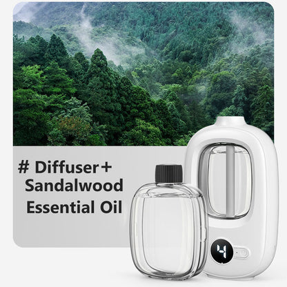 🎶Automatisk aromaterapidiffusor 🌿✨ | Ultralydsforstøvning · Tidsstyret forstøvning · Smart skærm · Kan monteres på væg eller bord